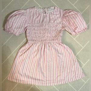 ZARA kids pink striped top girl's size 8
